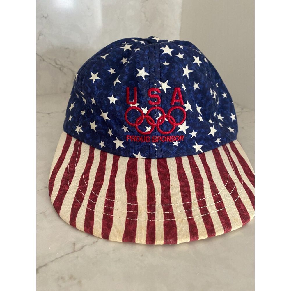 Swingster US Olympic Proud Sponsor Pontiac American Flag Unisex One Size Hat Cap